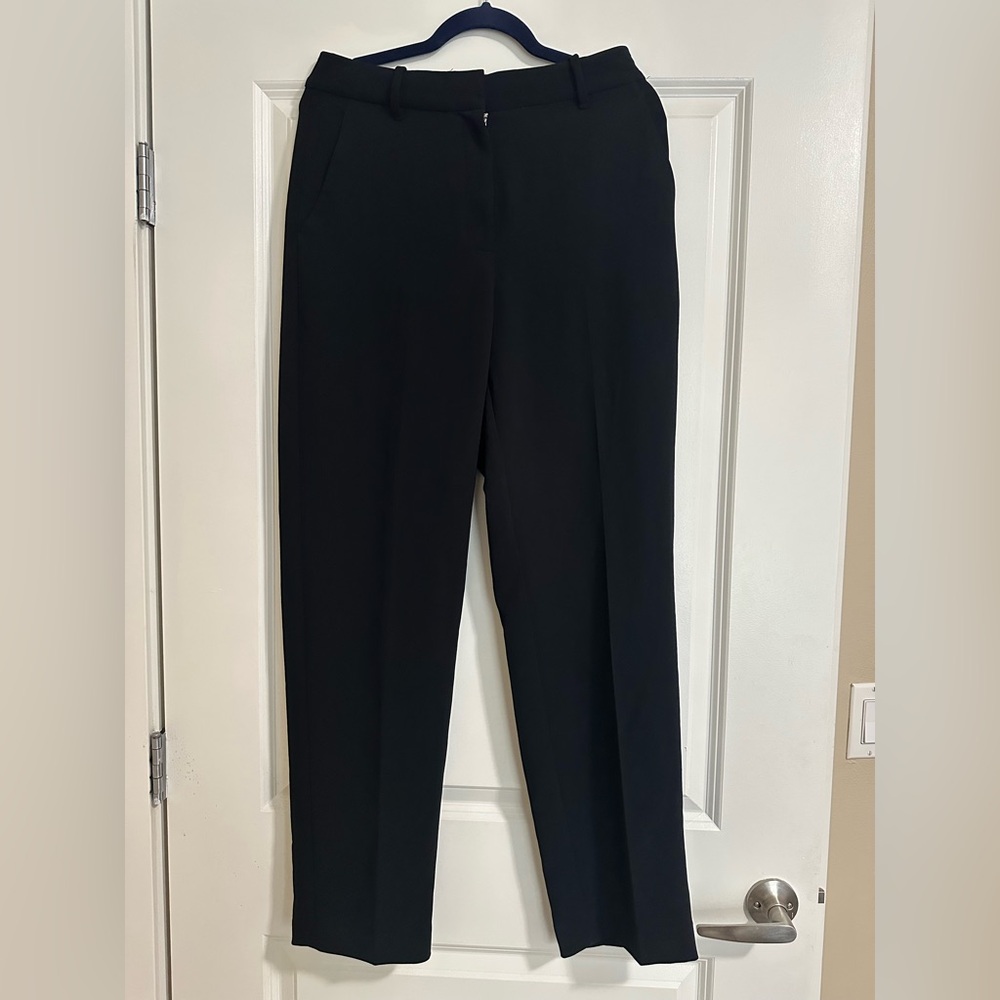 Wilfred Pleated Tapered Black Trousers